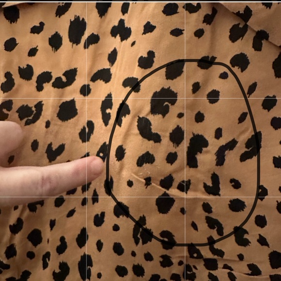 NICHOLAS Brownish/Tan Black 100%Silk Leopard Print Gathered Ruffle Frill Dress 4 - Picture 15 of 16